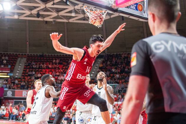 Nihad Dedovic 14 FC Bayern basket, FC Bayern basketball vs Niners Chemnitz, easyCredit BBL playoffs, quarterfinals, 15 05 2022 Munich Bavaria Germany Copyright: xkolbert-press UlrichxGamelx