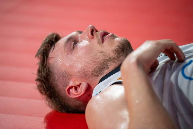 Disappointed Cheemnitz, FC Bayern Basketball vs Niners Chemnitz, easyCredit BBL playoffs, quarterfinals, 15 05 2022 Munich Bavaria Germany Copyright: xkolbert-press UlrichxGamelx