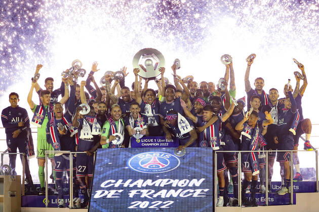 Sport Bilder des Tages Trophee Championnat de France 2022 FOOTBALL : Paris St Germain Vs FC Metz - Ligue 1 - 21 05 2022 MichaelBaucher Panoramic 