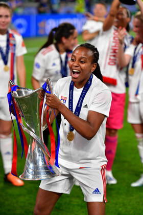 FC Barcelona, Barca v Olympique Lyon, UEFA Women?s Champions League final, football, Turin, Italy Turin, Italy. 21st, May 2022. Delphine Cascarino (20) of Olympique Lyon seen during the UEFA Women?s Champions League final between Barcelona and Olympique Lyon at Juventus Stadium in Turin. Turin Italy Copyright: xGonzalesxPhoto TommasoxFimianox