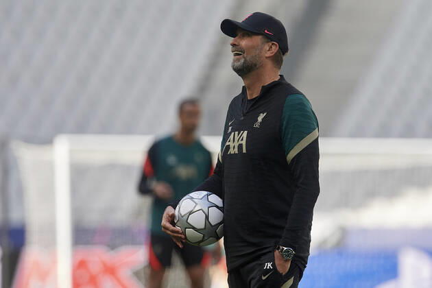 Liverpool FC Training Session And press conference, PK, Pressekonferenz - UEFA Champions League Final 2021 22 Jurgen Klopp head coach of Liverpool at Stade de France on May 27, 2022 in Paris, France. Liverpool will face Real Madrid in the UEFA Champions League final on May 28, 2022. Paris France Copyright: xJosexBretonx originalFilename:breton-liverpoo220527_np8hg
