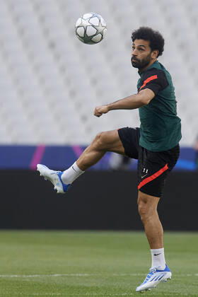 Liverpool FC Training Session And press conference, PK, Pressekonferenz - UEFA Champions League Final 2021 22 Mohamed Salah of Liverpool at Stade de France on May 27, 2022 in Paris, France. Liverpool will face Real Madrid in the UEFA Champions League final on May 28, 2022. Paris France Copyright: xJosexBretonx originalFilename:breton-liverpoo220527_np5kI