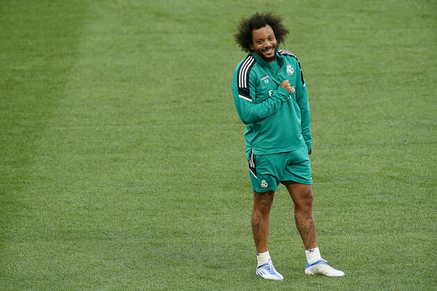 Liverpool FC Training Session And press conference, PK, Pressekonferenz - UEFA Champions League Final 2021 22 Marcelo of Real Madrid at Stade de France on May 27, 2022 in Paris, France. Liverpool will face Real Madrid in the UEFA Champions League final on May 28, 2022. Paris France Copyright: xJosexBretonx originalFilename:breton-liverpoo220527_np2iI