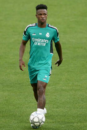 Liverpool FC Training Session And press conference, PK, Pressekonferenz - UEFA Champions League Final 2021 22 Vinicius Junior of Real Madrid at Stade de France on May 27, 2022 in Paris, France. Liverpool will face Real Madrid in the UEFA Champions League final on May 28, 2022. Paris France Copyright: xJosexBretonx originalFilename:breton-liverpoo220527_npuPY