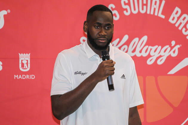June 2, 2022, MADRID, MADRID, SPAIN: Usman Garuba, basketball player of Houston Rockets during the presentation of the Campus Social Basket Kellogg s, on June 02, 2022, in Madrid, Spain. MADRID SPAIN - ZUMAa181 0160509480st Copyright: xIrinaxR.xHipolitox