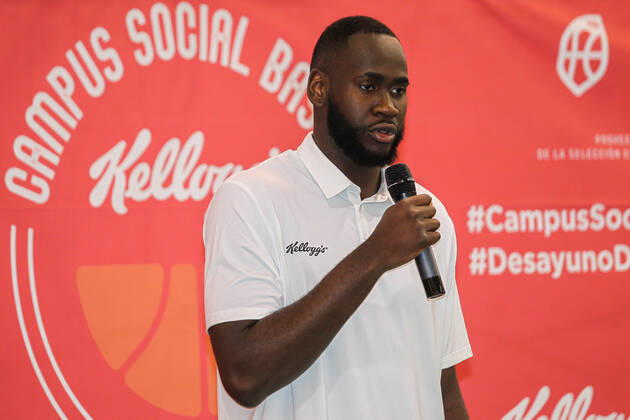 June 2, 2022, MADRID, MADRID, SPAIN: Usman Garuba, basketball player of Houston Rockets during the presentation of the Campus Social Basket Kellogg s, on June 02, 2022, in Madrid, Spain. MADRID SPAIN - ZUMAa181 0160509507st Copyright: xIrinaxR.xHipolitox