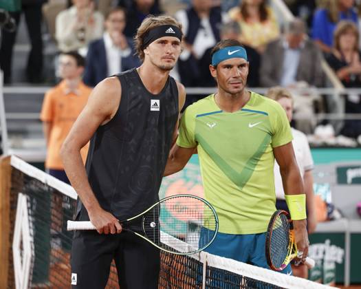 Tennis, French Open, Alexander Zverev trifft in Runde 1 auf Rafael Nadal, Archivbilder