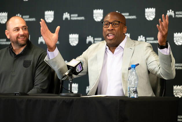 Basketball, NBA, Sacramento Kings introduce new coach Mike Brown