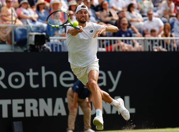 Tennis, ATP Tournament in Eastbourne, Final Maxime Cressy - Taylor Fritz