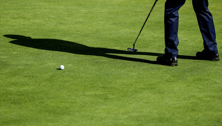 2022 Horizon Irish Open, Mount Juliet Estate, Thomastown, Kilkenny 2 7 2022 Padraig Harrington misses a putt on the 3rd green Padraig Harrington misses a putt on the 3rd green 2 7 2022  Copyright: x INPHO BenxBradyx BB1_6321_3