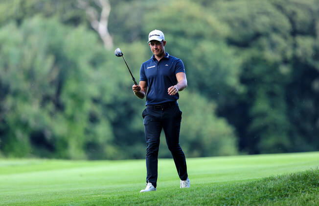 2022 Horizon Irish Open, Mount Juliet Estate, Thomastown, Kilkenny 2 7 2022 Niklas Norgaard Moller walks down the 13th fairway to the green Niklas Norgaard Moller walks down the 13th fairway to the green 2 7 2022  Copyright: x INPHO BenxBradyx BB1_6570