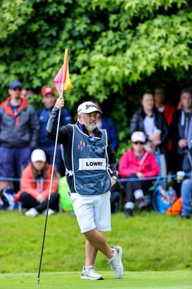 2022 Horizon Irish Open, Mount Juliet Estate, Thomastown, Kilkenny 2 7 2022 Shane Lowry™s caddy Brian Bo Martin Brian Bo Martin 2 7 2022  Copyright: x INPHO BenxBradyx BB1_6740