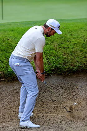 2022 Horizon Irish Open, Mount Juliet Estate, Thomastown, Kilkenny 2 7 2022 Maximilian Kieffer chips out of the bunker on to the 14th green Maximilian Kieffer chips out of the bunker on to the 14th green 2 7 2022  Copyright: x INPHO BenxBradyx BB1_6821