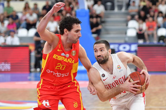 Basketball, World Cup Qualifier, Georgia - Spain