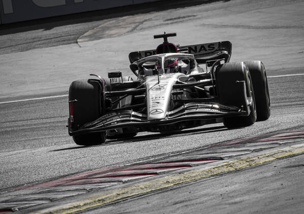 FORMULA 1 - GP of Austria 2022 SPIELBERG,AUSTRIA,09.JUL.22 - MOTORSPORTS, FORMULA 1 - Grand Prix of Austria, Red Bull Ring, sprint race. Image shows George Russell (GBR Mercedes). GEPAxpictures xWolfgangxJannach
