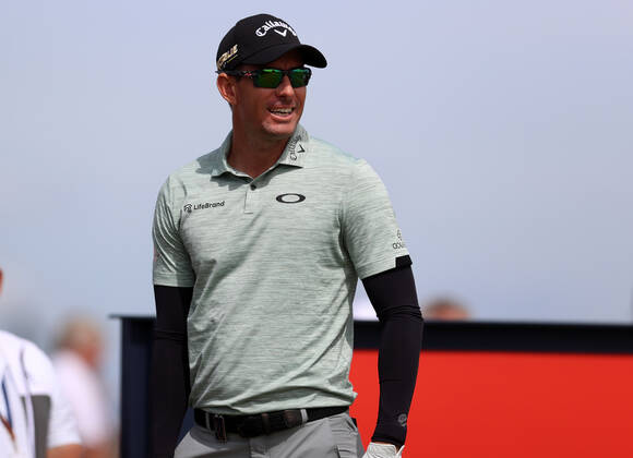 11th July 2022, Old Course at St Andrews, St Andrews, Fife, Scotland; The Open Golf Championship pre-tournament activities; Dylan Fritelli (RSA) on the 17th tee  ActionPlus12407473 DavidxBlunsden