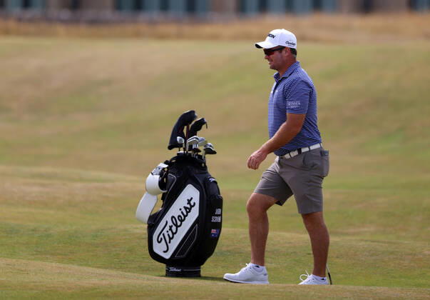 11th July 2022, Old Course at St Andrews, St Andrews, Fife, Scotland; The Open Golf Championship pre-tournament activities; Ryan Fox (NZ) on the 2nd hole  ActionPlus12407491 DavidxBlunsden