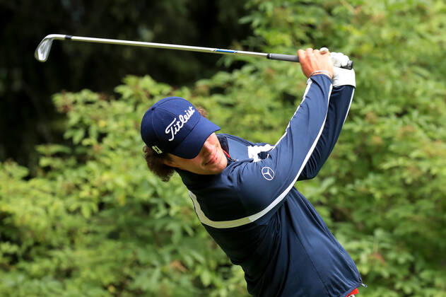 GOLF - EURAM Bank Open 2022 RAMSAU,AUSTRIA,15.JUL.22 - GOLF - Challenge Tour, EURAM Bank Open 2022, GC Adamstal. Image shows Christoph Bleier (AUT).  GEPAxpictures xMarioxBuehner