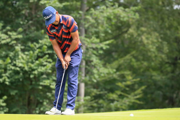GOLF - EURAM Bank Open 2022 RAMSAU,AUSTRIA,15.JUL.22 - GOLF - Challenge Tour, EURAM Bank Open 2022, GC Adamstal. Image shows Keenan Davidse (RSA).  GEPAxpictures xMarioxBuehner