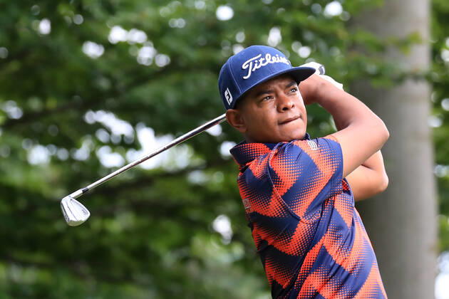 GOLF - EURAM Bank Open 2022 RAMSAU,AUSTRIA,15.JUL.22 - GOLF - Challenge Tour, EURAM Bank Open 2022, GC Adamstal. Image shows Keenan Davidse (RSA).  GEPAxpictures xMarioxBuehner