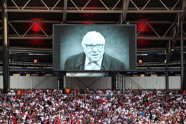 Minute of silence for Uwe Seeler test match season 2022 2023 RB Leipzig vs FC Liverpool at the Red Bull Arena in Leipzig Football,Germany,man,men,21 07 2022