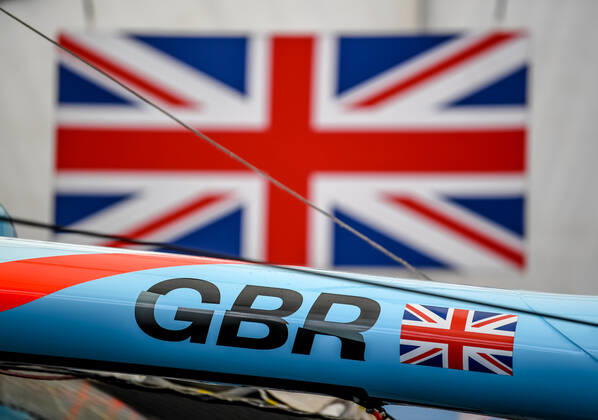 Ineos Team UK team shore base at the Great Britain SailGP at Plymouth, UK on 29 July 2022. Copyright: xPhilxHutchinsonx 32640041