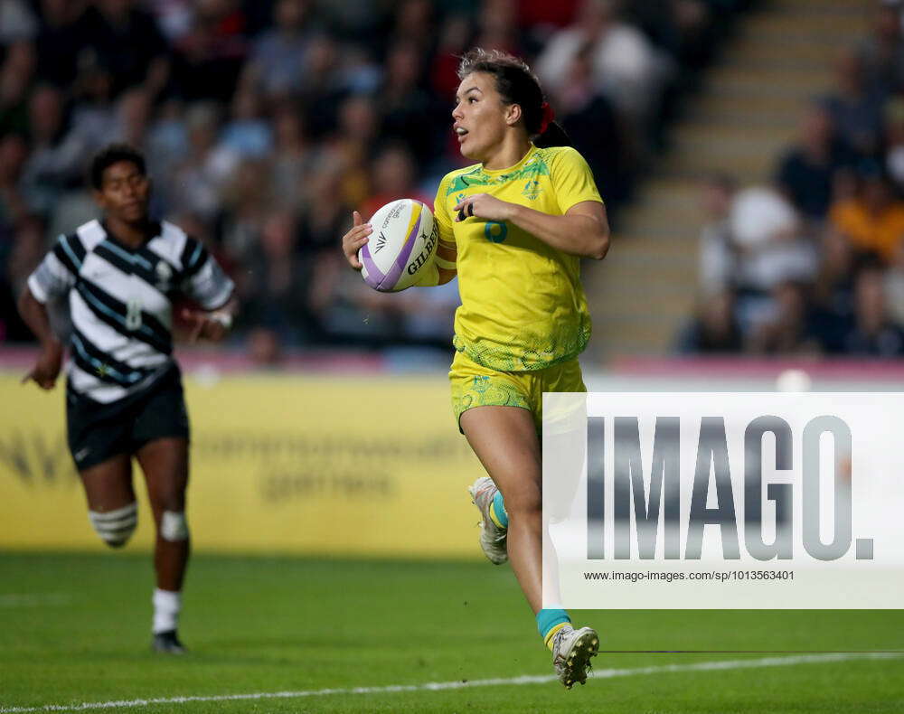 COM22 RUGBY SEVENS, Madison Ashby of Australia during the Womens Rugby ...