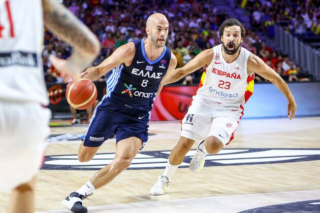 Basketball, International match, Spain - Greece