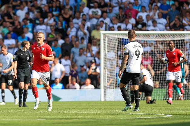 Derby County v Barnsley EFL Sky Bet League 1 13 08 2022. GOAL 2 - 1 Josh Benson (10) of Barnsley scores during the EFL Sky Bet League 1 match between Derby County and Barnsley at the Pride Park, Derby, England on 13 August 2022. Editorial use only DataCo restrictions apply See www.football-dataco.com , Copyright: xJezxTighex PSI-15713-0063