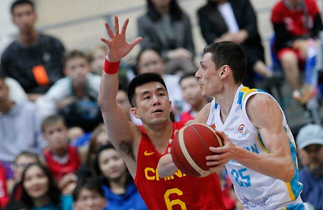 Basketball, World Cup Qualifier, Kazakhstan - China