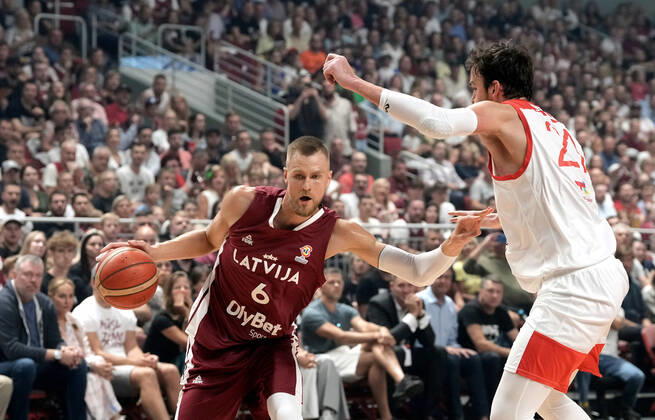 Basketball, World Cup Qualifier, Latvia - Turkey
