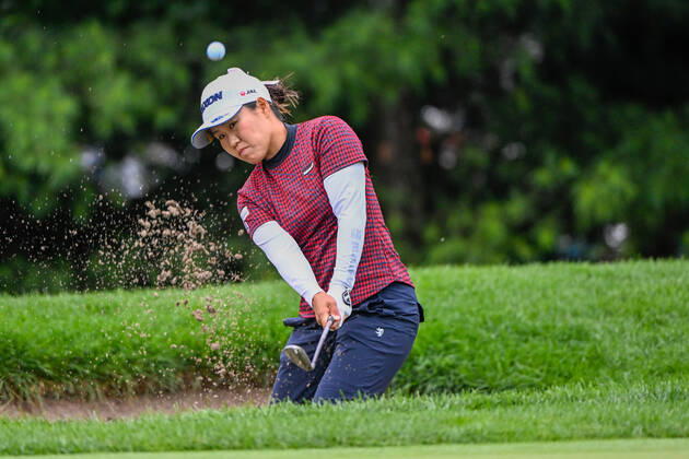 OTTAWA, ON - AUGUST 26: Nasa Hataoka (JPN) hits from the trap on 3 during Rd2 of the 2022 CP Women s Open at the Ottawa Hunt and Golf Club on August 26, 2022 in Ottawa, Ontario Canada. (Photo by Ken Murray Icon Sportswire) GOLF: AUG 26 LPGA, Golf Damen - CP Women™s Open Icon22080260312