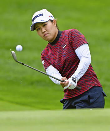 Golf: CP Women s Open Nasa Hataoka of Japan plays a shot on the fourth hole during the second round of the CP Women s Open at Ottawa Hunt and Golf Club in Ottawa, Canada, on Aug. 26, 2022.  A14AA0001330321P 