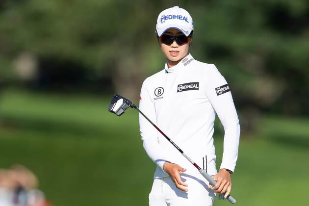 August 27, 2022: Narin An of South Korea after finishing the 18th hole during the 3rd round of the CP Womens Open held at Ottawa Hunt & Golf Club in Ottawa, Canada. CSM Ottawa Canada - ZUMAc04_ 20220827_zaf_c04_252 Copyright: xDanielxLeax