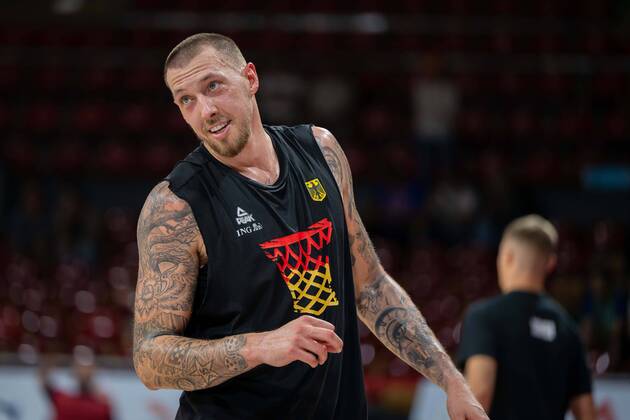 Basketball, World Cup Quali, Germany - Slovenia, Daniel Theis training before the game