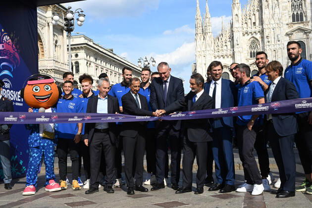 EuroBasket, European Basketball Championship, Opening of Fan Zone in Milan