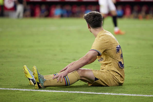 Sevilla FC v FC Barcelona, Barca LaLiga Santander, Seville, Spain Seville, Spain. 03rd September 2022. Gavi (30) of FC Barcelona seen during the LaLiga Santander match between Sevilla FC and FC Barcelona at Estadio Ramon Sanchez Pizjuan in Seville. Seville Andalucia Spain Estadio Ramon Sanchez Pizjuan  Copyright: xGonzalesxPhoto JesusxRuizxMedinax