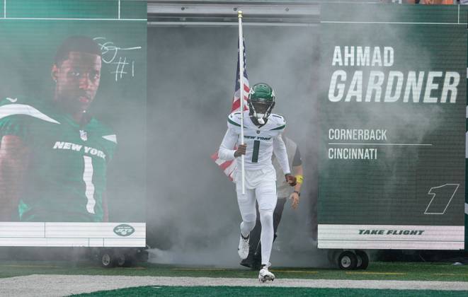 NFL, Sauce Gardner als Defensive Rookie of the Year 2022 ausgezeichnet, Archivbilder