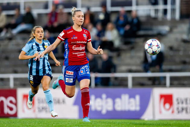 220912 Vittsjös Kajsa Lind during the soccer match in the Damallsvenskan between Djurgarden and Vittsjö on September 12, 2022 in Stockholm, Copyright: SIMONxHASTEGARD BB220912SH029