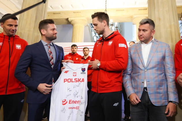EuroBasket, European Basketball Championship, Reception of Team Poland in Warsaw