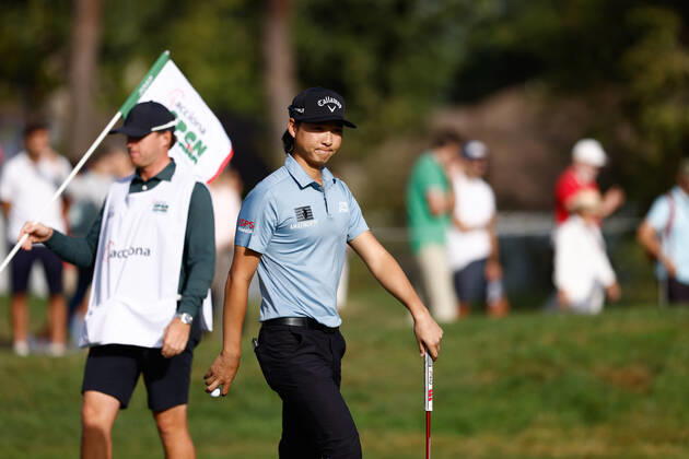 October 6, 2022, MADRID, MADRID, SPAIN: Min Woo Lee of Australia in action during the Acciona Open Espana 2022 celebrated at Club de Campo de Madrid on October 06, 2022, in Madrid, Spain. MADRID SPAIN - ZUMAa181 20221006_zaa_a181_010 Copyright: xOscarxJ.xBarrosox