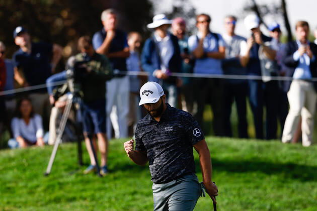 October 6, 2022, MADRID, MADRID, SPAIN: Jon Rahm of Spain in action during the Acciona Open Espana 2022 celebrated at Club de Campo de Madrid on October 06, 2022, in Madrid, Spain. MADRID SPAIN - ZUMAa181 20221006_zaa_a181_019 Copyright: xOscarxJ.xBarrosox