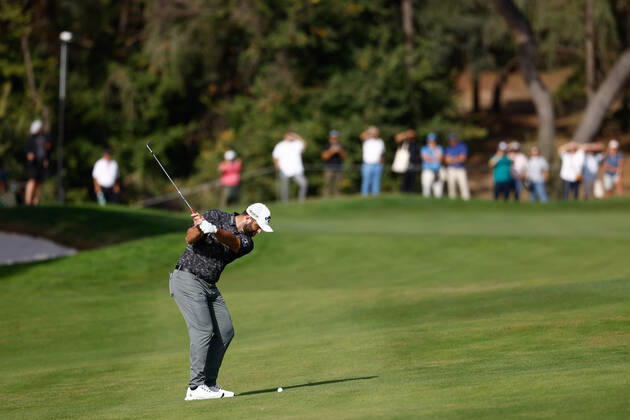 October 6, 2022, MADRID, MADRID, SPAIN: Jon Rahm of Spain in action during the Acciona Open Espana 2022 celebrated at Club de Campo de Madrid on October 06, 2022, in Madrid, Spain. MADRID SPAIN - ZUMAa181 20221006_zaa_a181_027 Copyright: xOscarxJ.xBarrosox