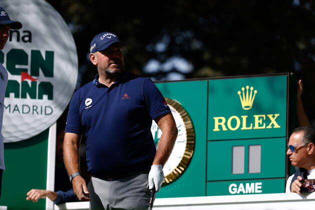 October 6, 2022, MADRID, MADRID, SPAIN: Thomas Bjorn of Denmark in action during the Acciona Open Espana 2022 celebrated at Club de Campo de Madrid on October 06, 2022, in Madrid, Spain. MADRID SPAIN - ZUMAa181 20221006_zaa_a181_049 Copyright: xOscarxJ.xBarrosox