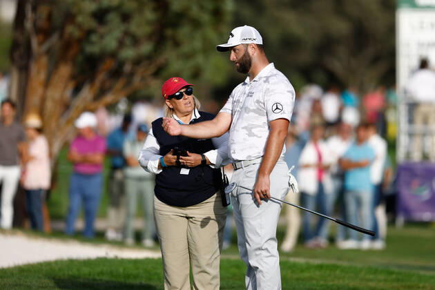 October 8, 2022, MADRID, MADRID, SPAIN: Jon Rahm of Spain in action during the Acciona Open Espana 2022, Round 2, celebrated at Club de Campo de Madrid on October 07, 2022, in Madrid, Spain. MADRID SPAIN - ZUMAa181 20221008_zaa_a181_023 Copyright: xOscarxJ.xBarrosox