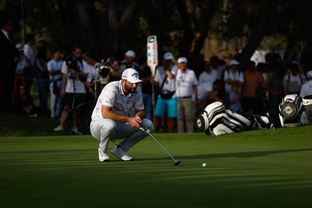 October 8, 2022, MADRID, MADRID, SPAIN: Jon Rahm of Spain in action during the Acciona Open Espana 2022, Round 2, celebrated at Club de Campo de Madrid on October 07, 2022, in Madrid, Spain. MADRID SPAIN - ZUMAa181 20221008_zaa_a181_027 Copyright: xOscarxJ.xBarrosox