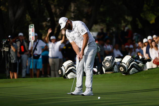 October 8, 2022, MADRID, MADRID, SPAIN: Jon Rahm of Spain in action during the Acciona Open Espana 2022, Round 2, celebrated at Club de Campo de Madrid on October 07, 2022, in Madrid, Spain. MADRID SPAIN - ZUMAa181 20221008_zaa_a181_030 Copyright: xOscarxJ.xBarrosox