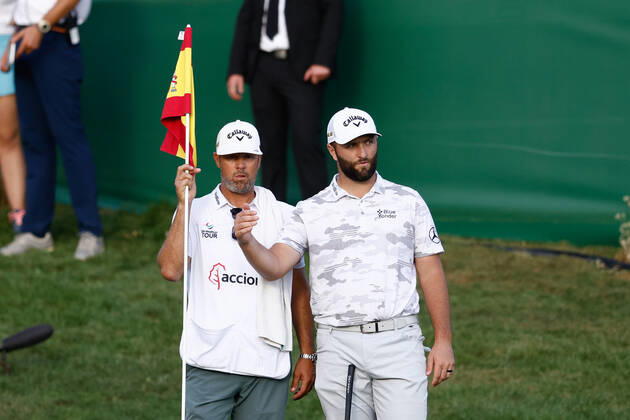 October 8, 2022, MADRID, MADRID, SPAIN: Jon Rahm of Spain in action during the Acciona Open Espana 2022, Round 2, celebrated at Club de Campo de Madrid on October 07, 2022, in Madrid, Spain. MADRID SPAIN - ZUMAa181 20221008_zaa_a181_039 Copyright: xOscarxJ.xBarrosox