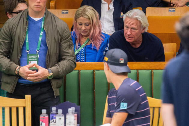 Tennis, ATP Tournament in Stockholm, Leo Borg and Father Björn