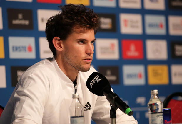 Tennis, ATP Tournament in Vienna, Dominic Thiem Press Conference